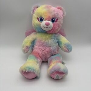 Build a Bear "Beary Fairy" Rainbow Teddy Bear Plush Stuffed Animal Tie Dye Sound